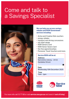 Service NSW Savings Finder Information session